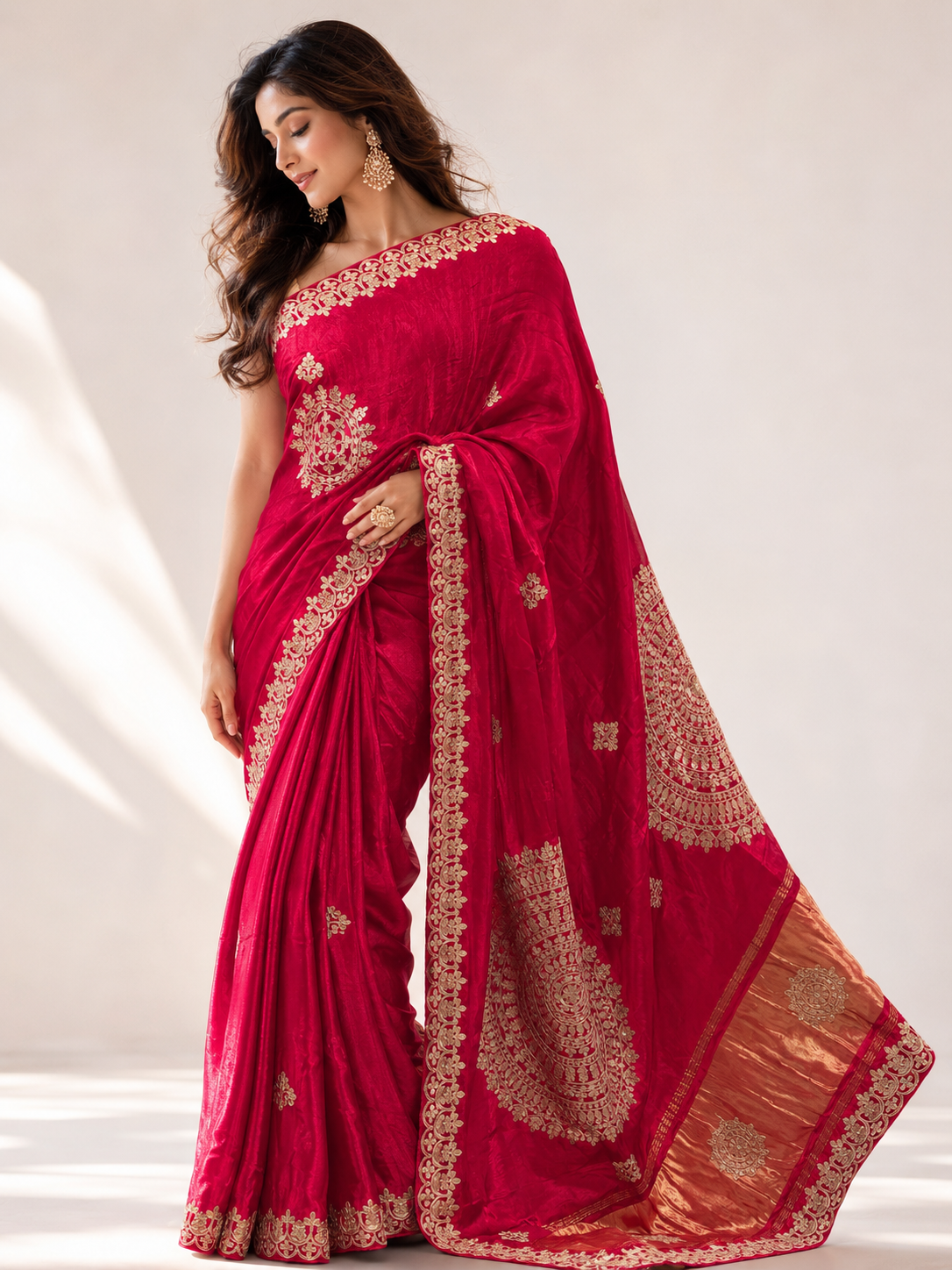Gajji Silk Gota Work