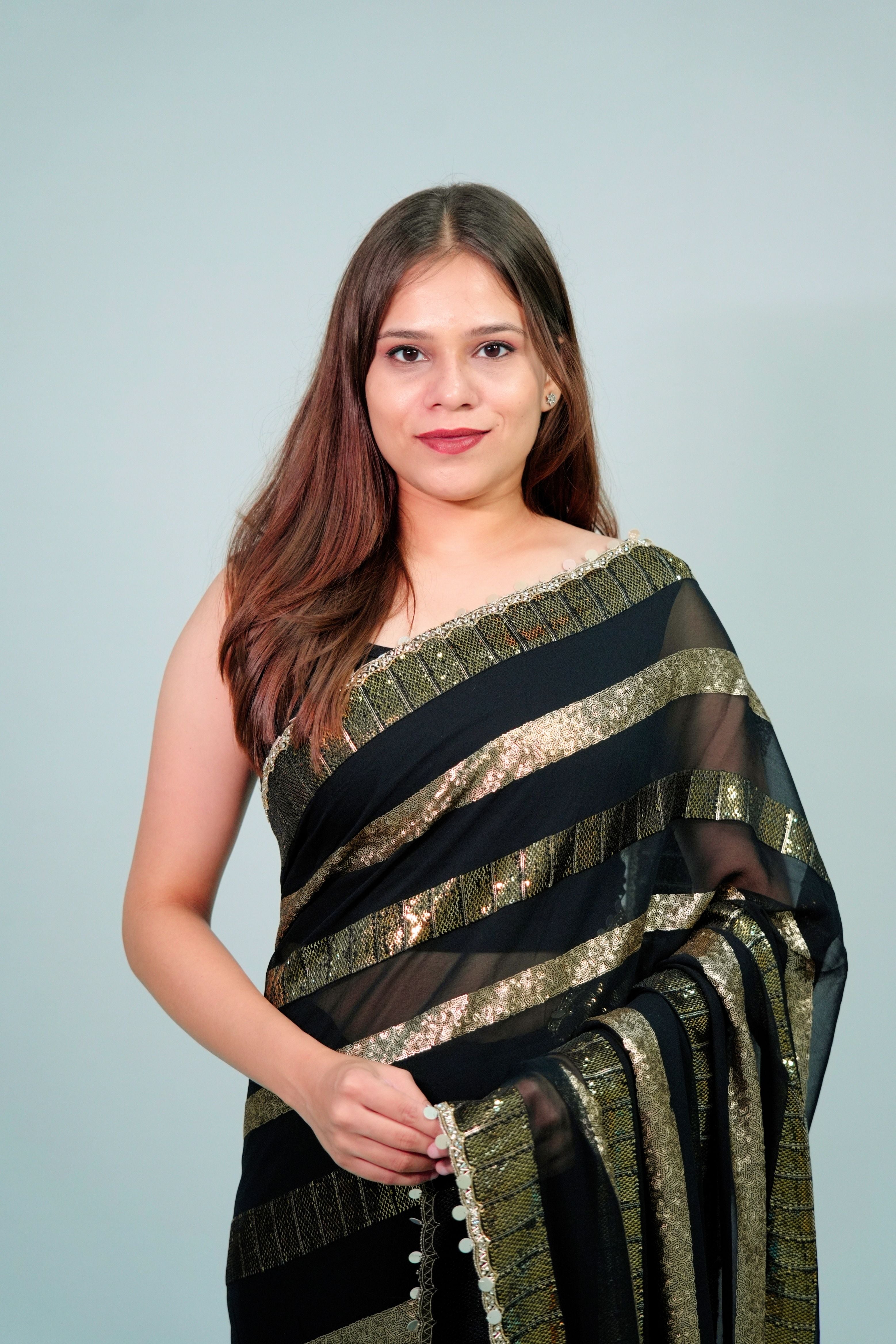 Georgette party wear sequnce