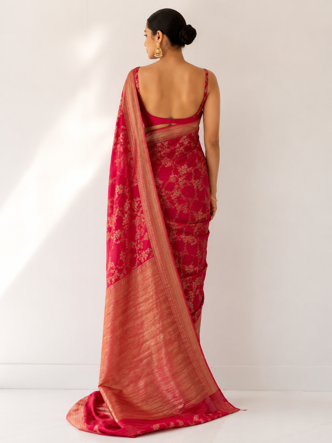 Chinon Crepe Saree