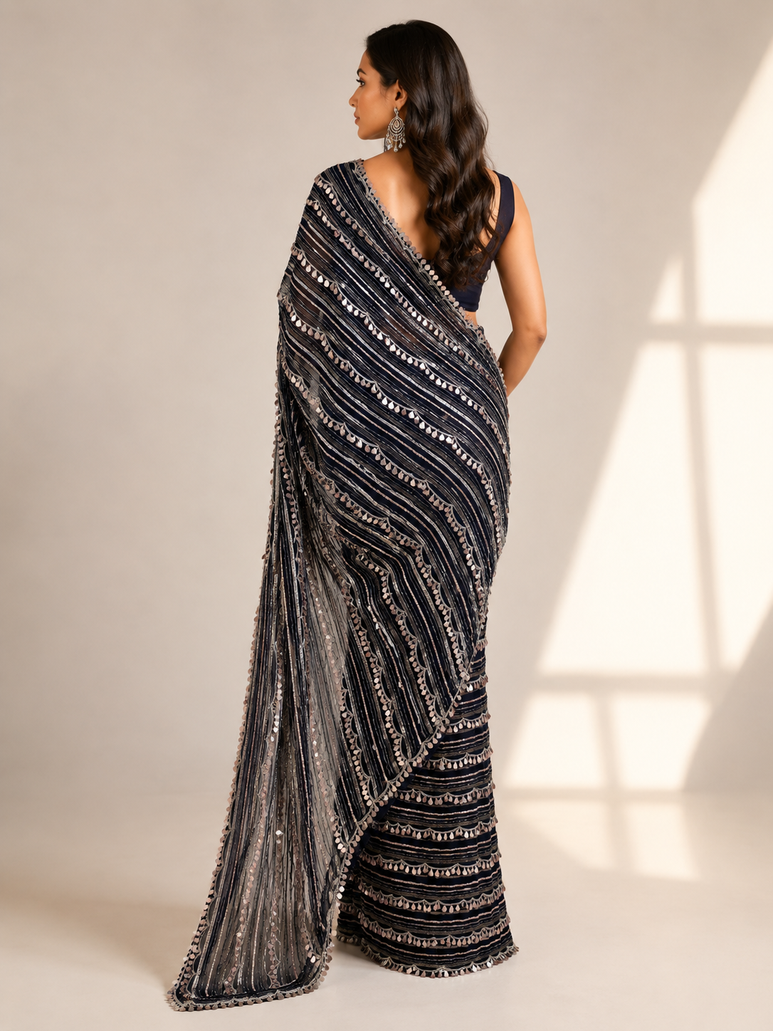 Georgette Cocktail Saree