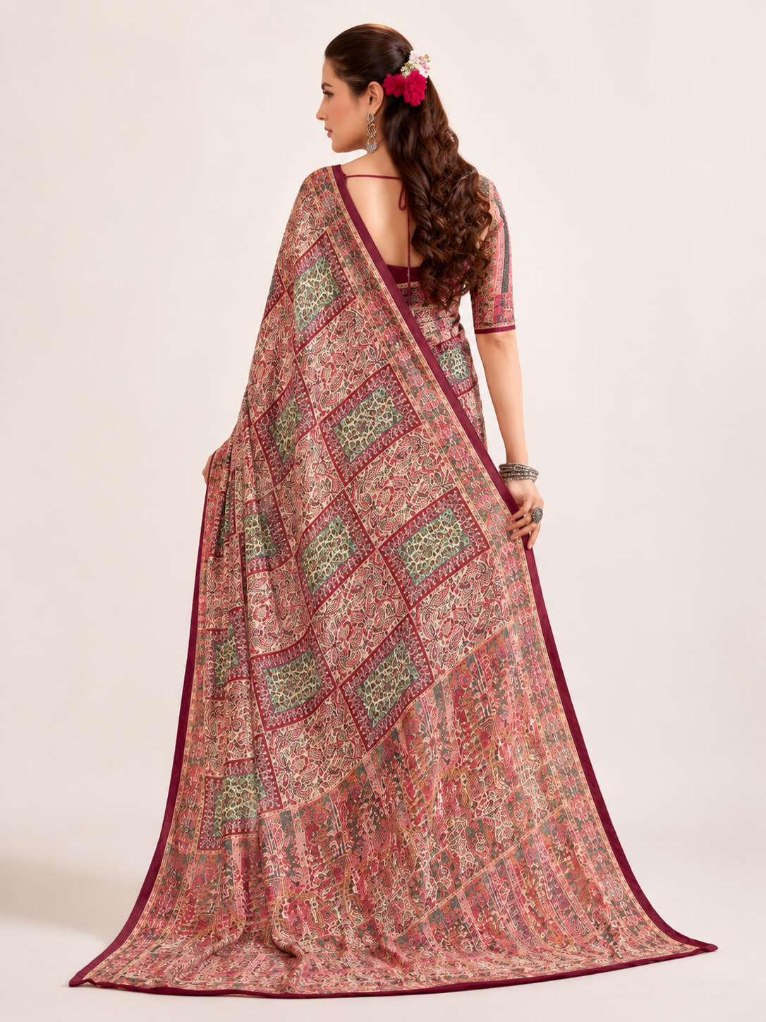 Printed Georgette Saree