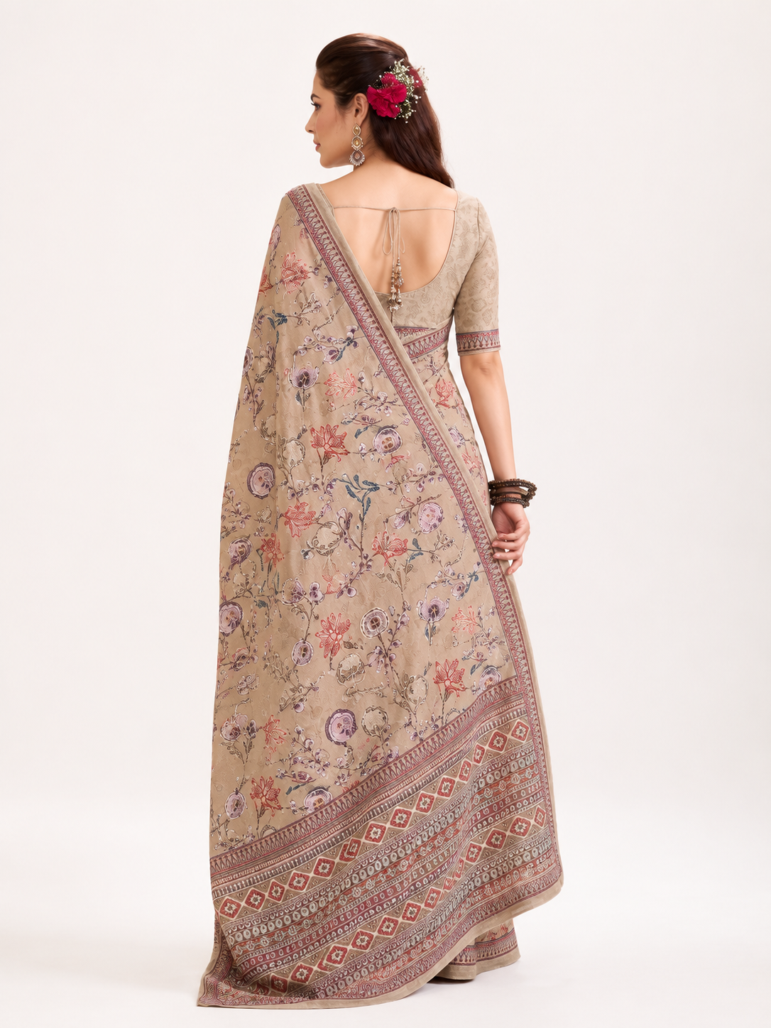 Printed Georgette Saree