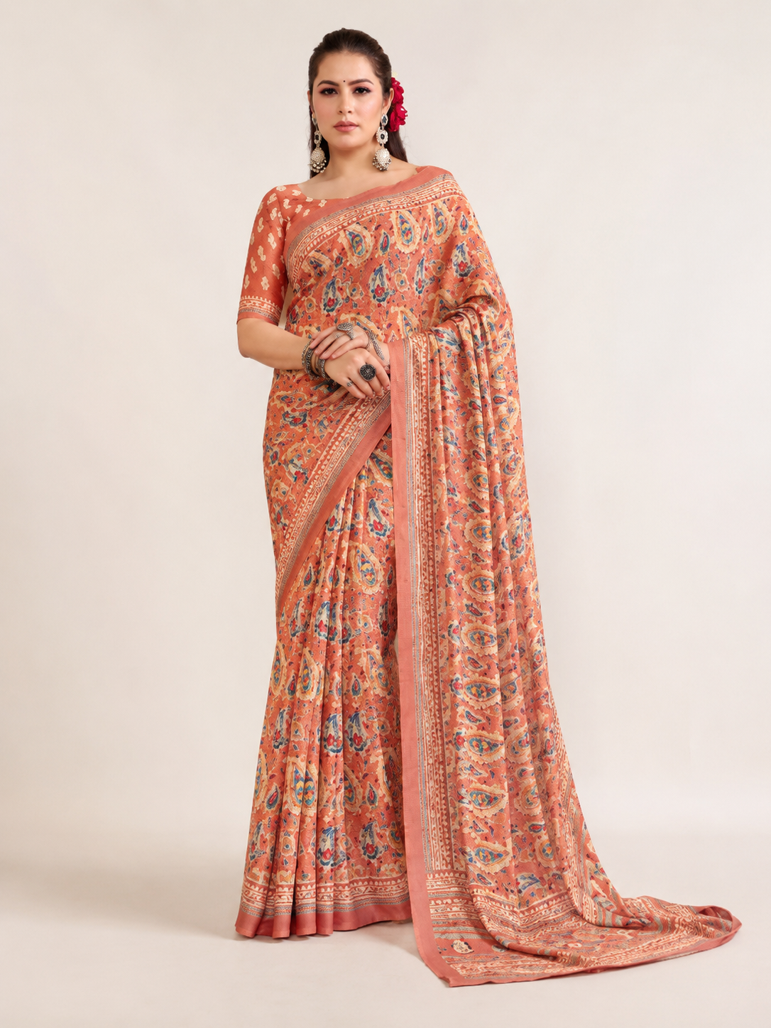 Printed Georgette Saree