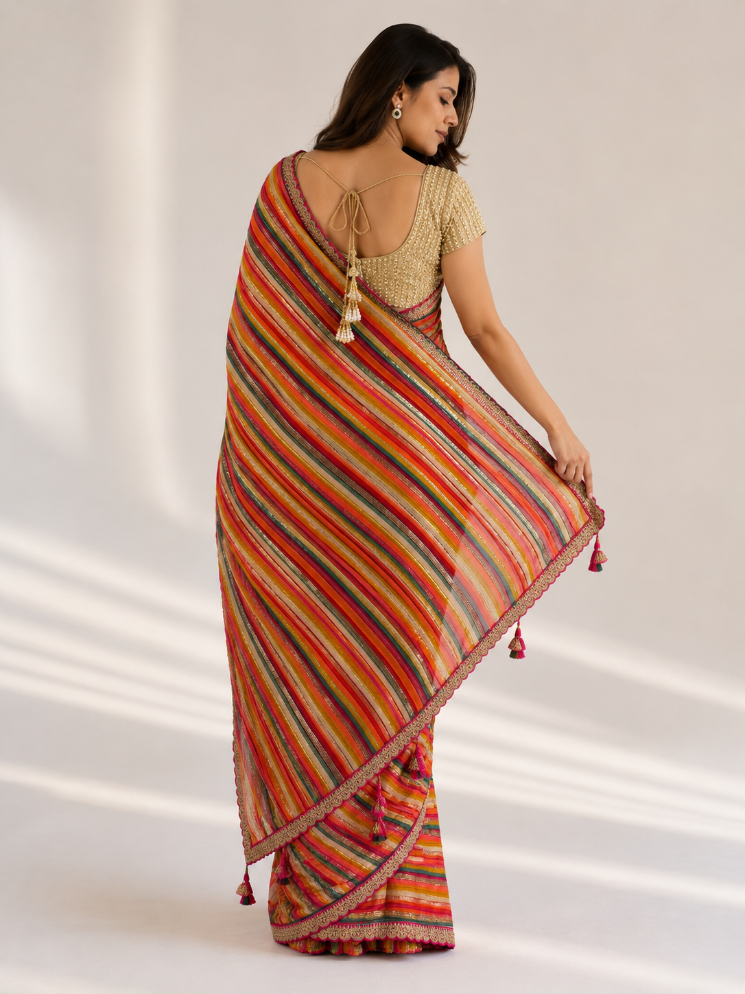 Printed Georgette Saree
