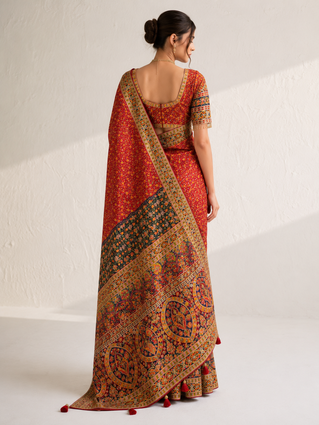 Chinon Silk Saree