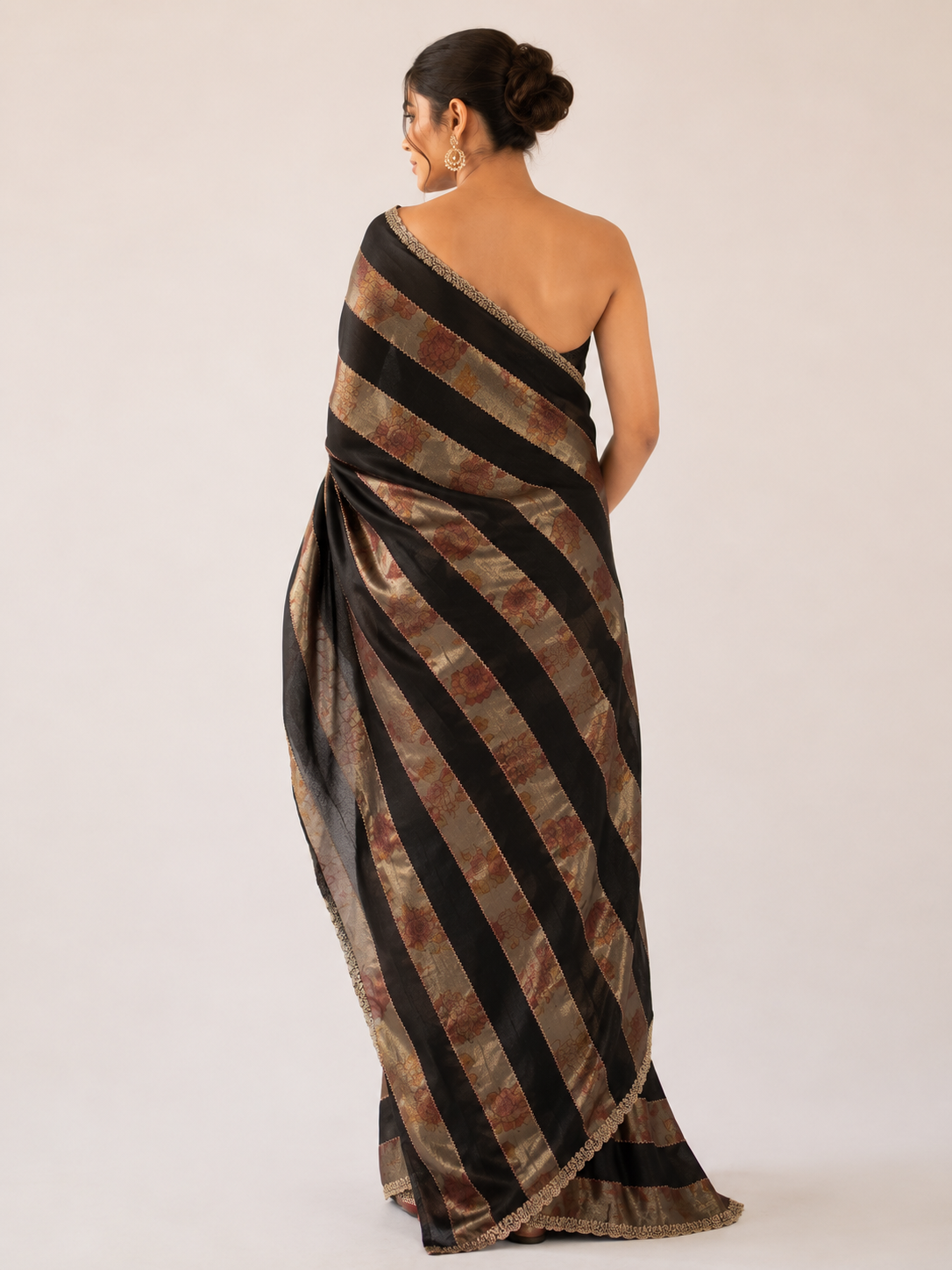 Floral Crepe Silk Saree