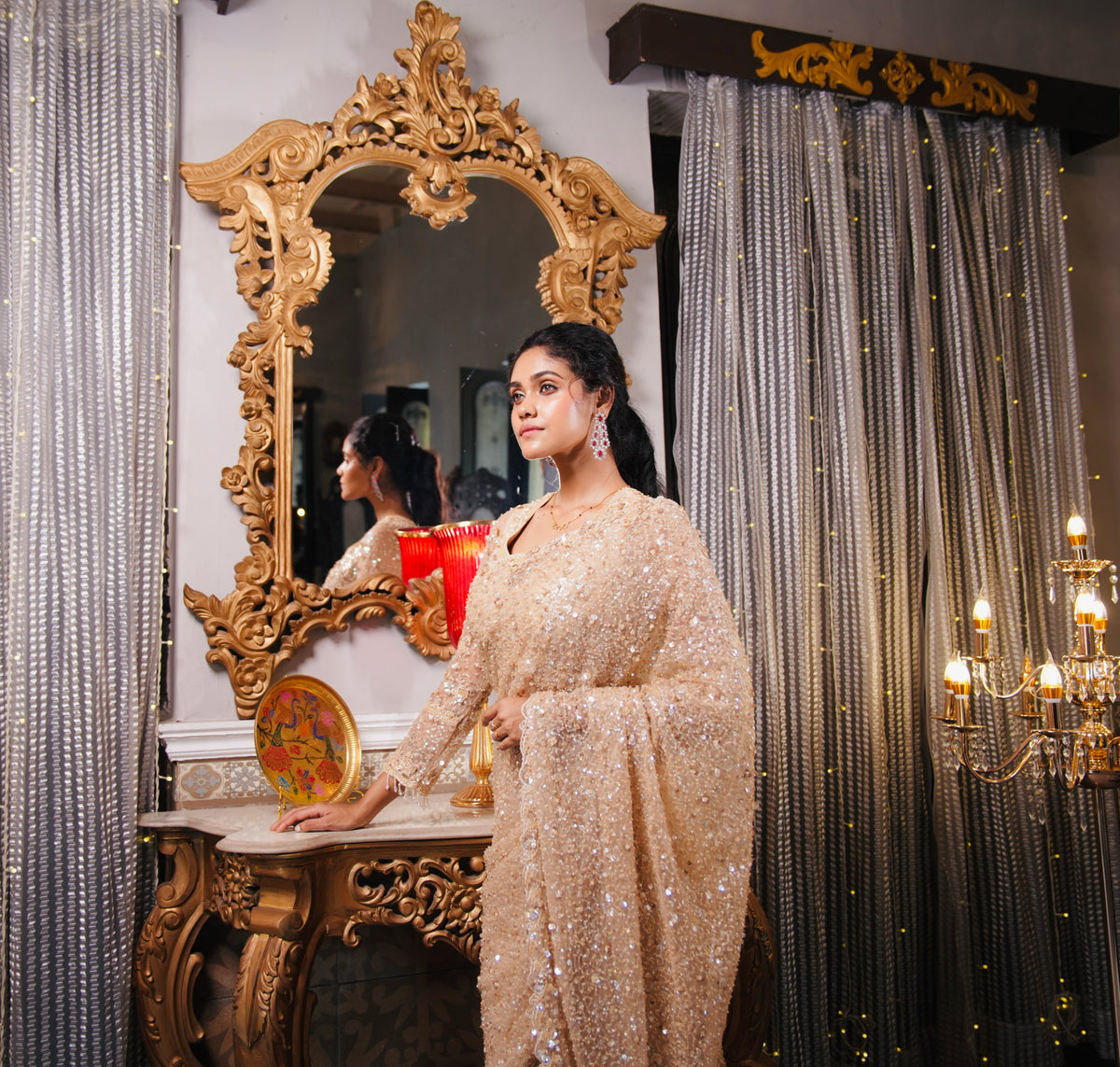 DESIGNER NET SAREE