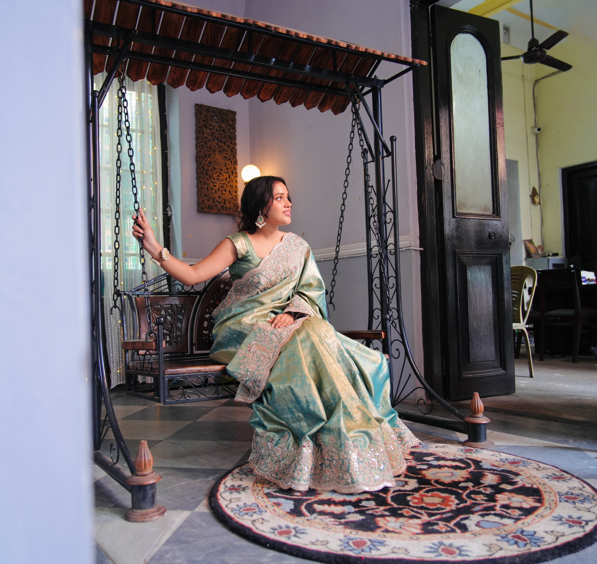 KANJIVARAM SILK EMBROIDERED SAREE