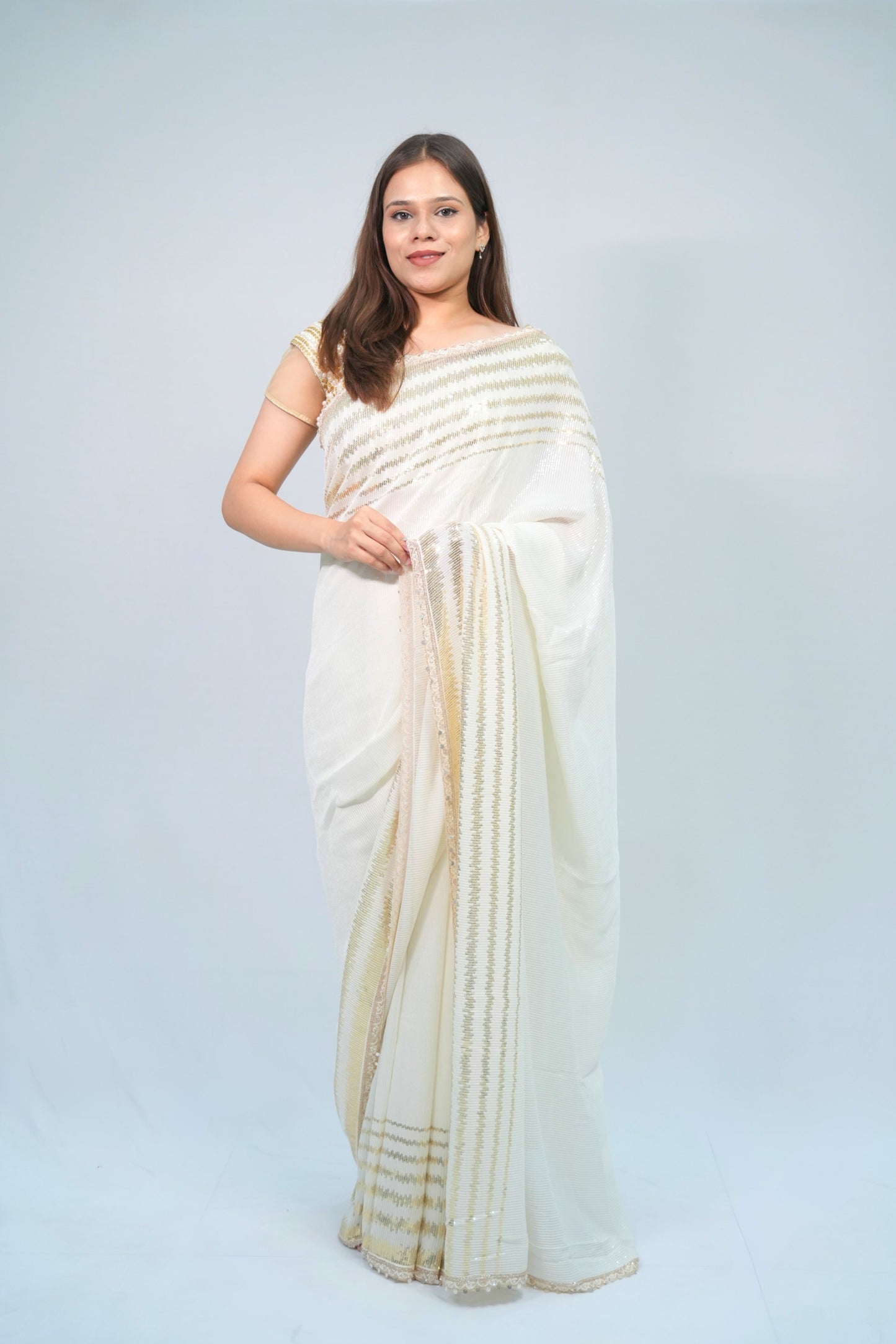 Designer georgette sequnce work saree