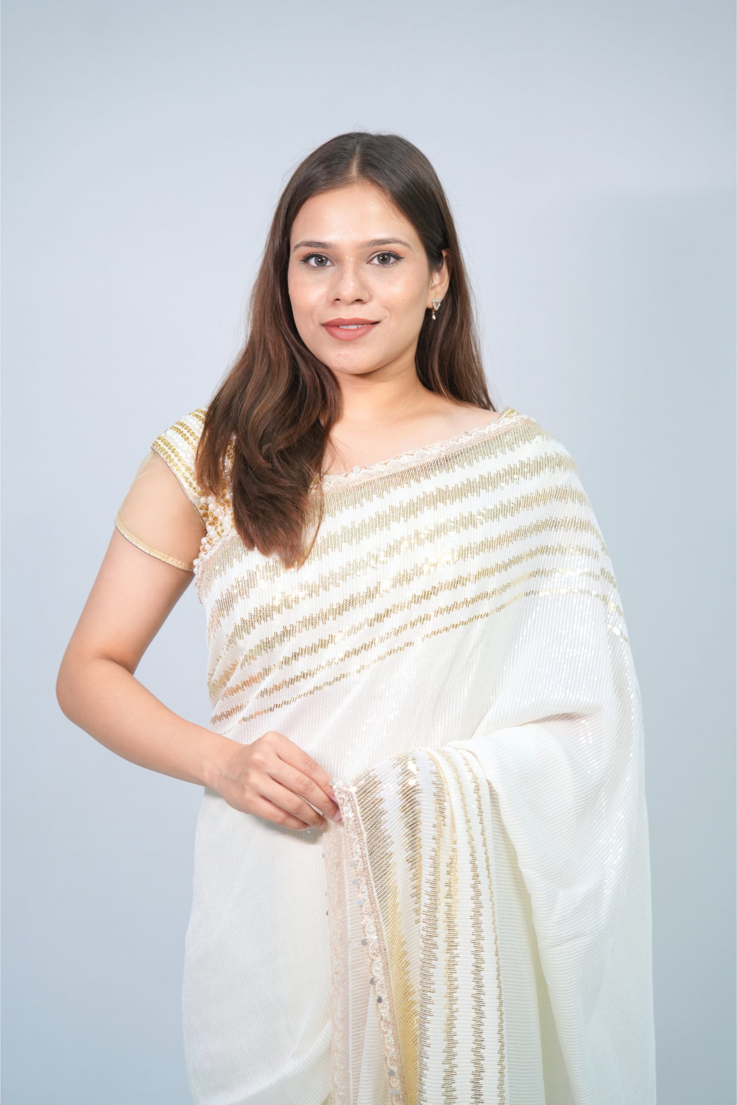 Designer georgette sequnce work saree