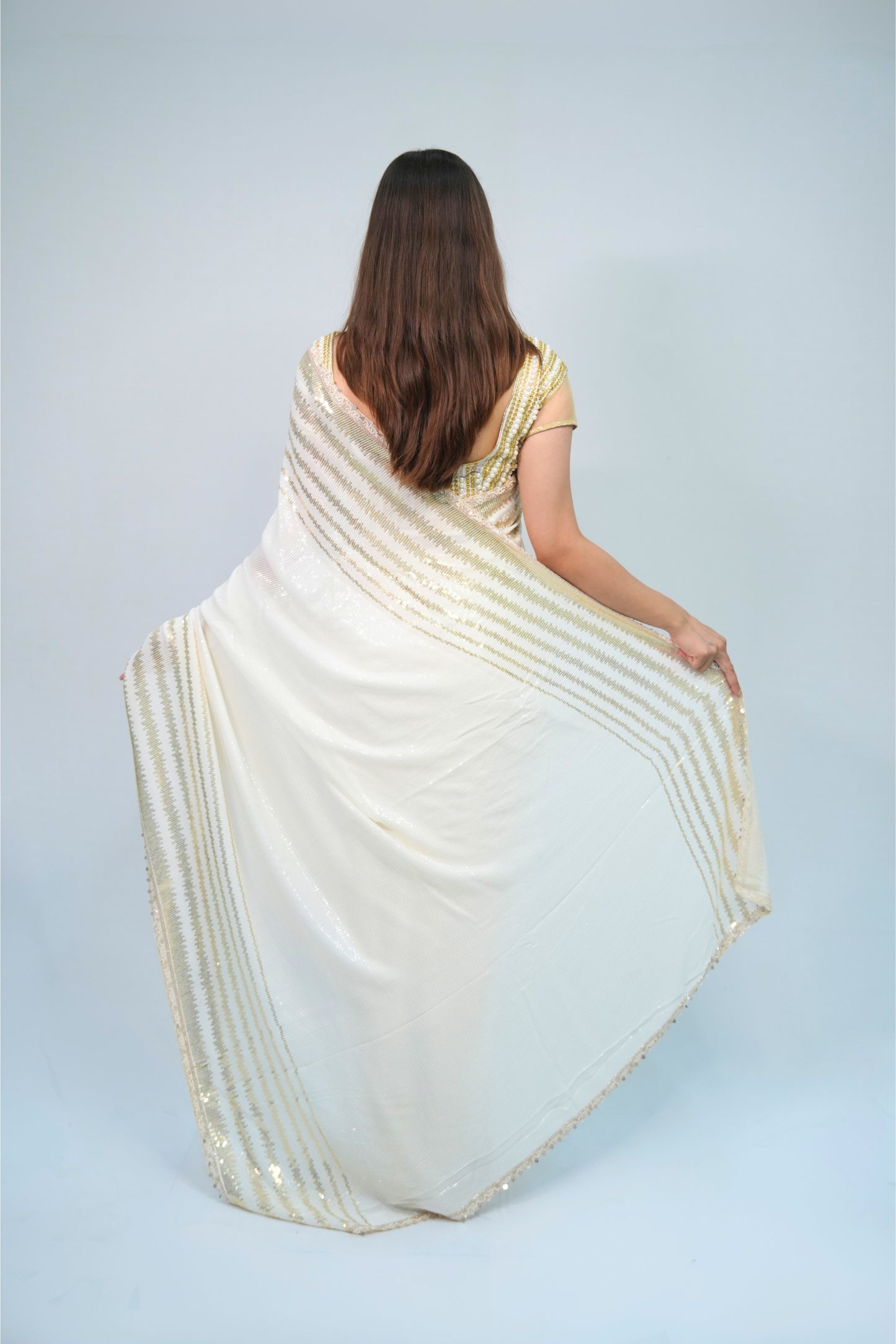 Designer georgette sequnce work saree
