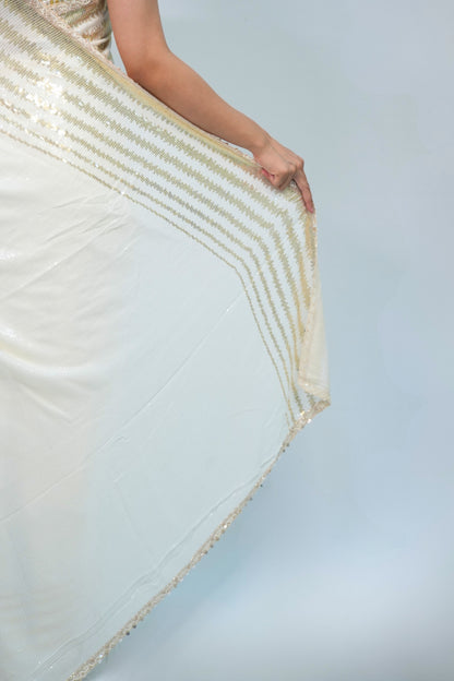 Designer georgette sequnce work saree