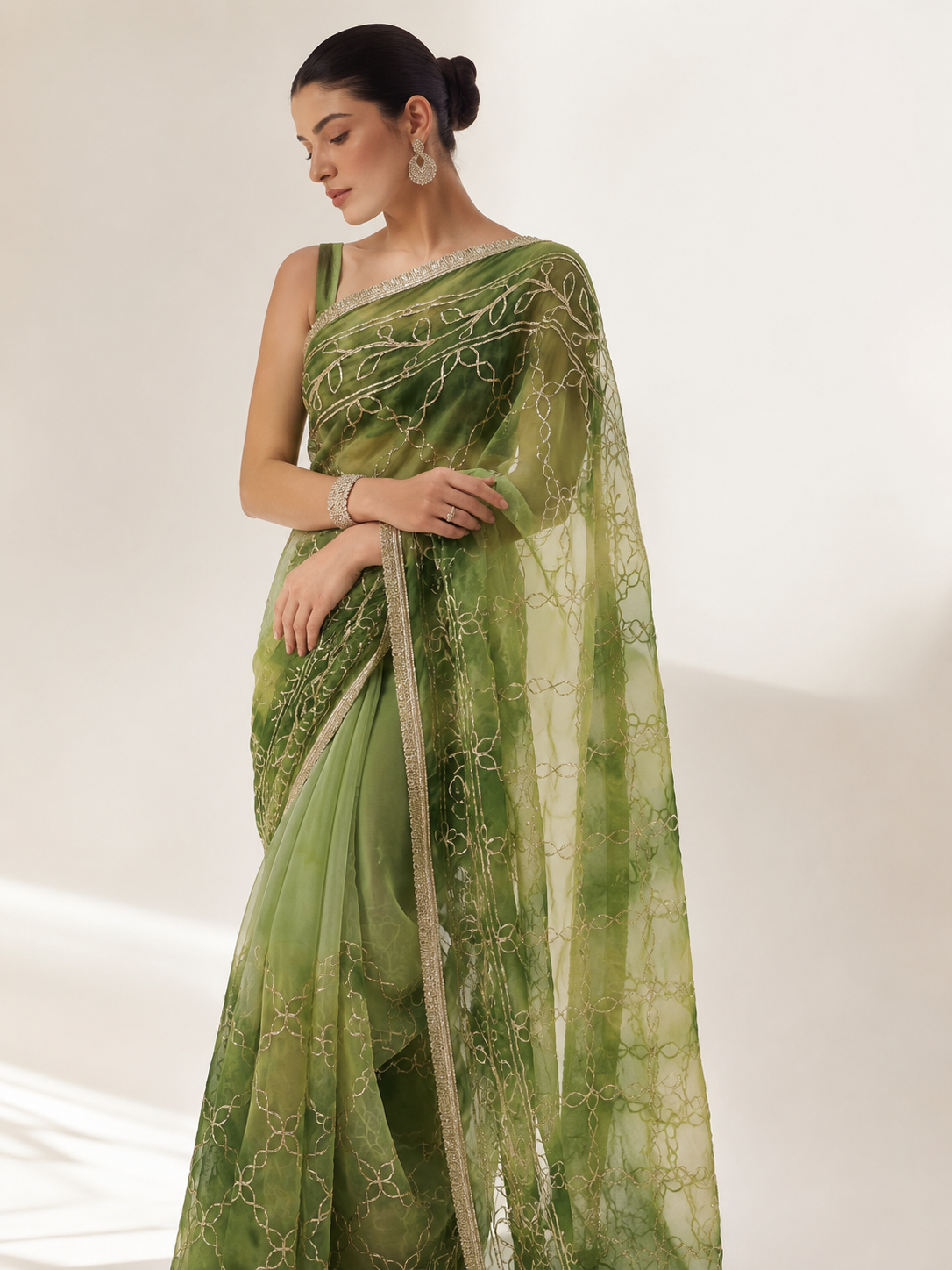 Chiffon Gota Work