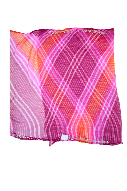 Chiffon Leheriya work