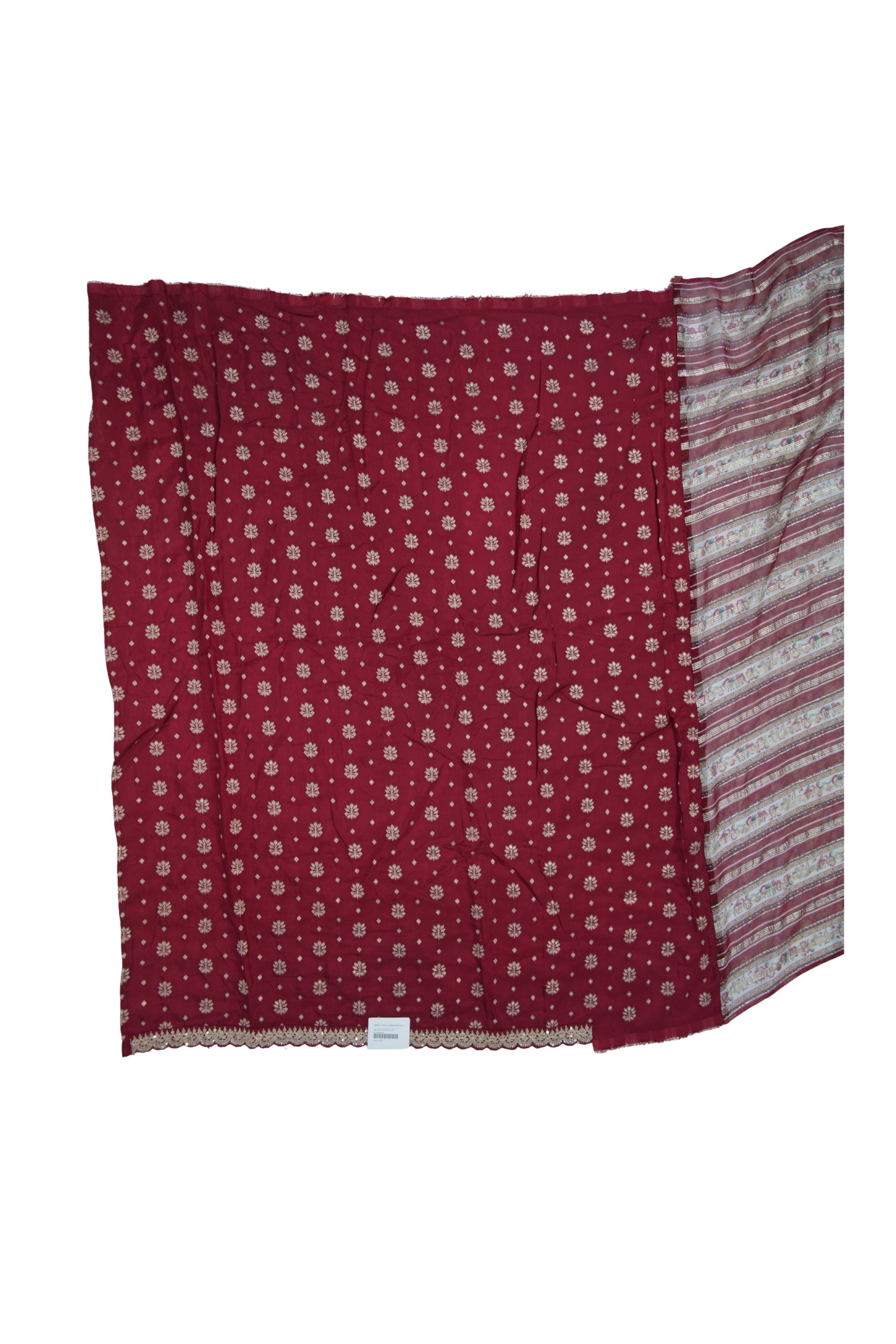 Georgette Multi-color Stripe printed