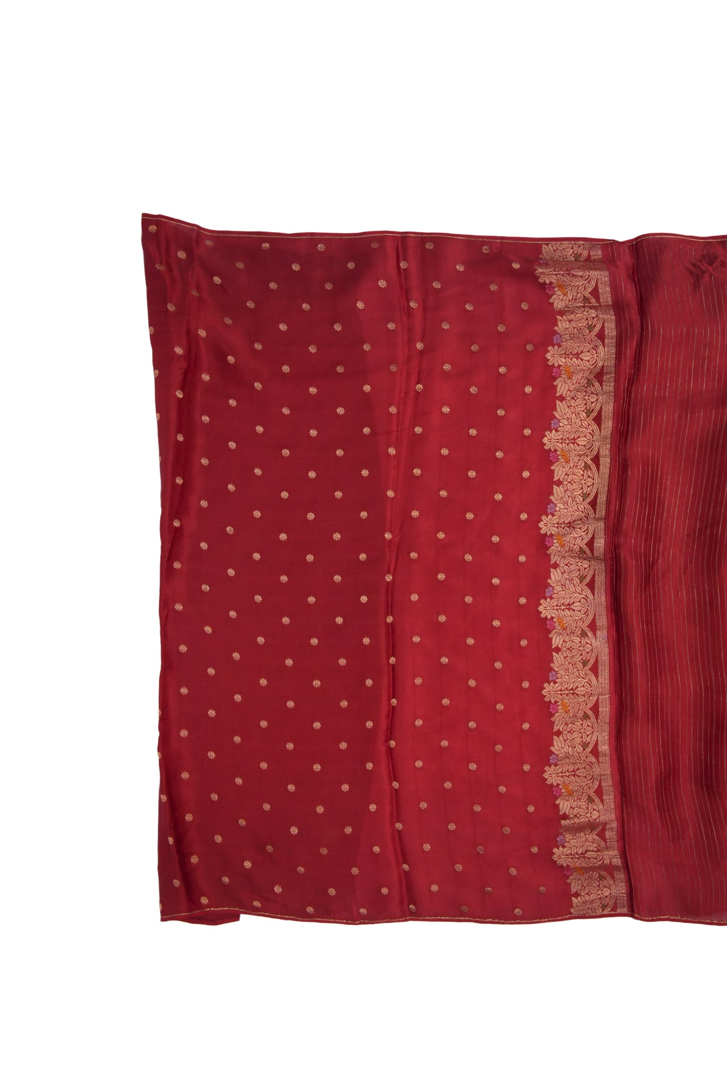 Mashru Silk Meenakari saree