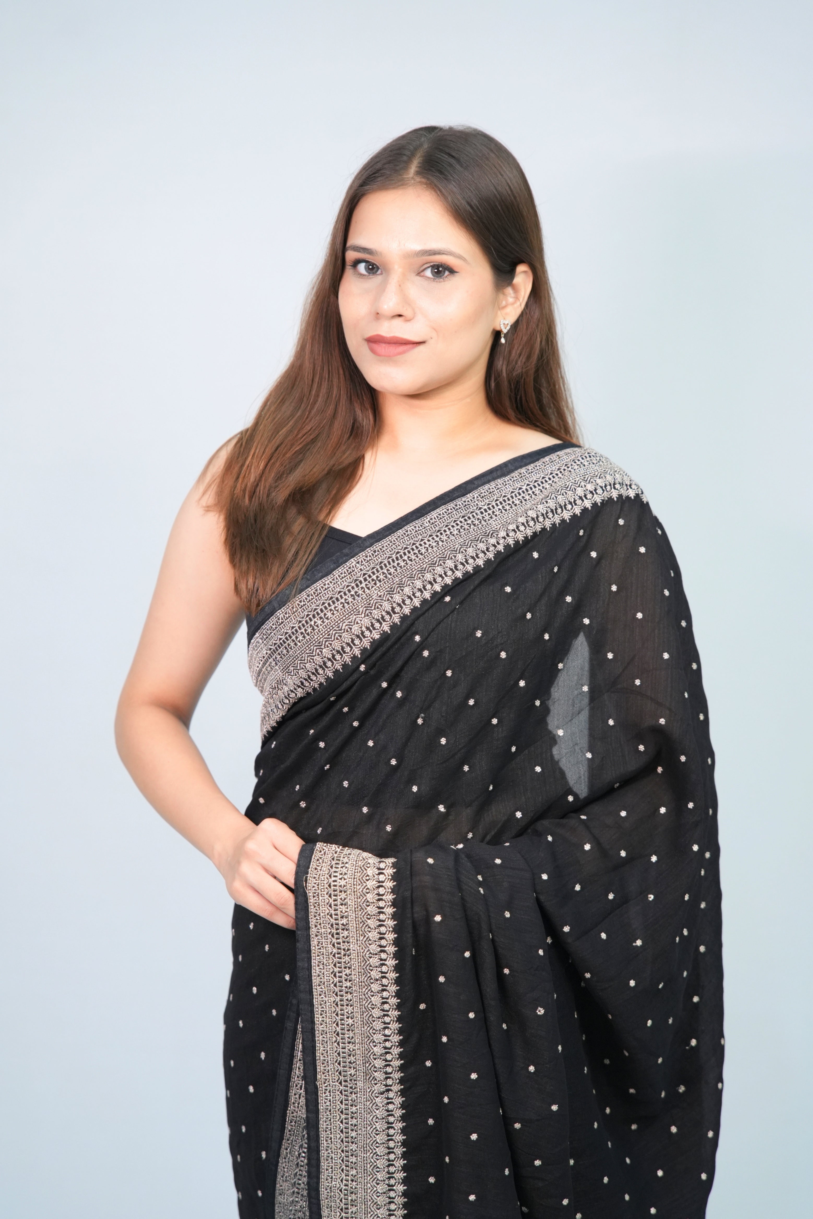 Vichitra Silk Pitai work