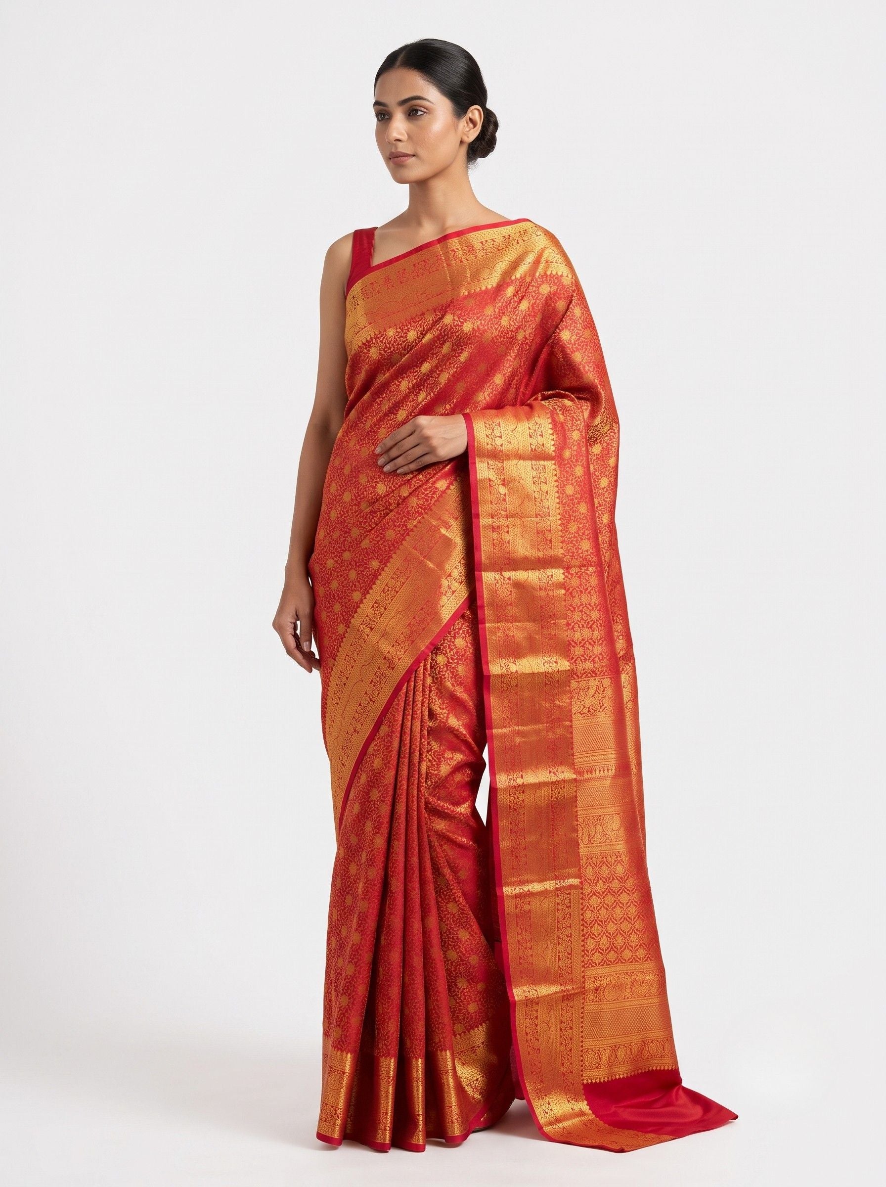 Brocade Kanjivaram Silk Saree