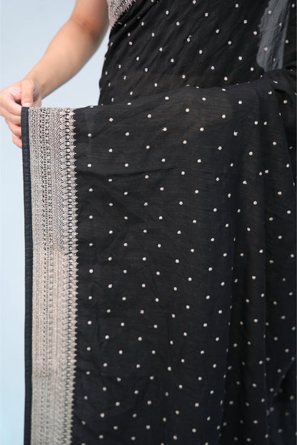 Vichitra Silk Pitai work