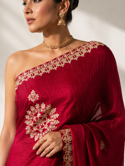 Gajji Silk Gota Work