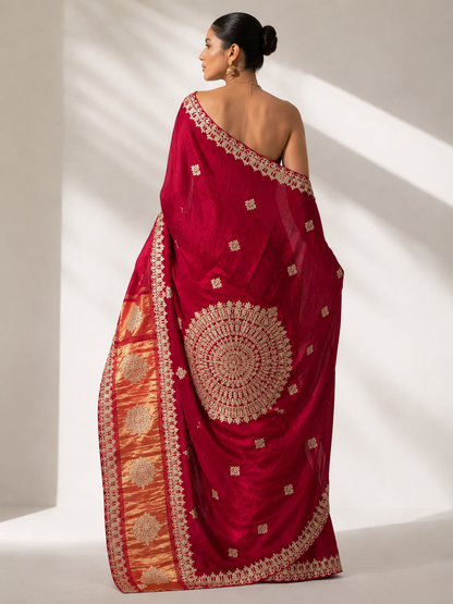 Gajji Silk Gota Work
