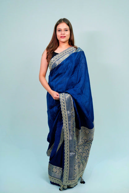 Body Plain silk Saree