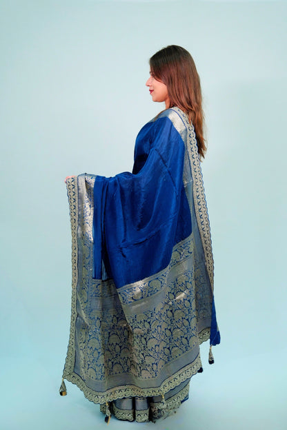 Body Plain silk Saree