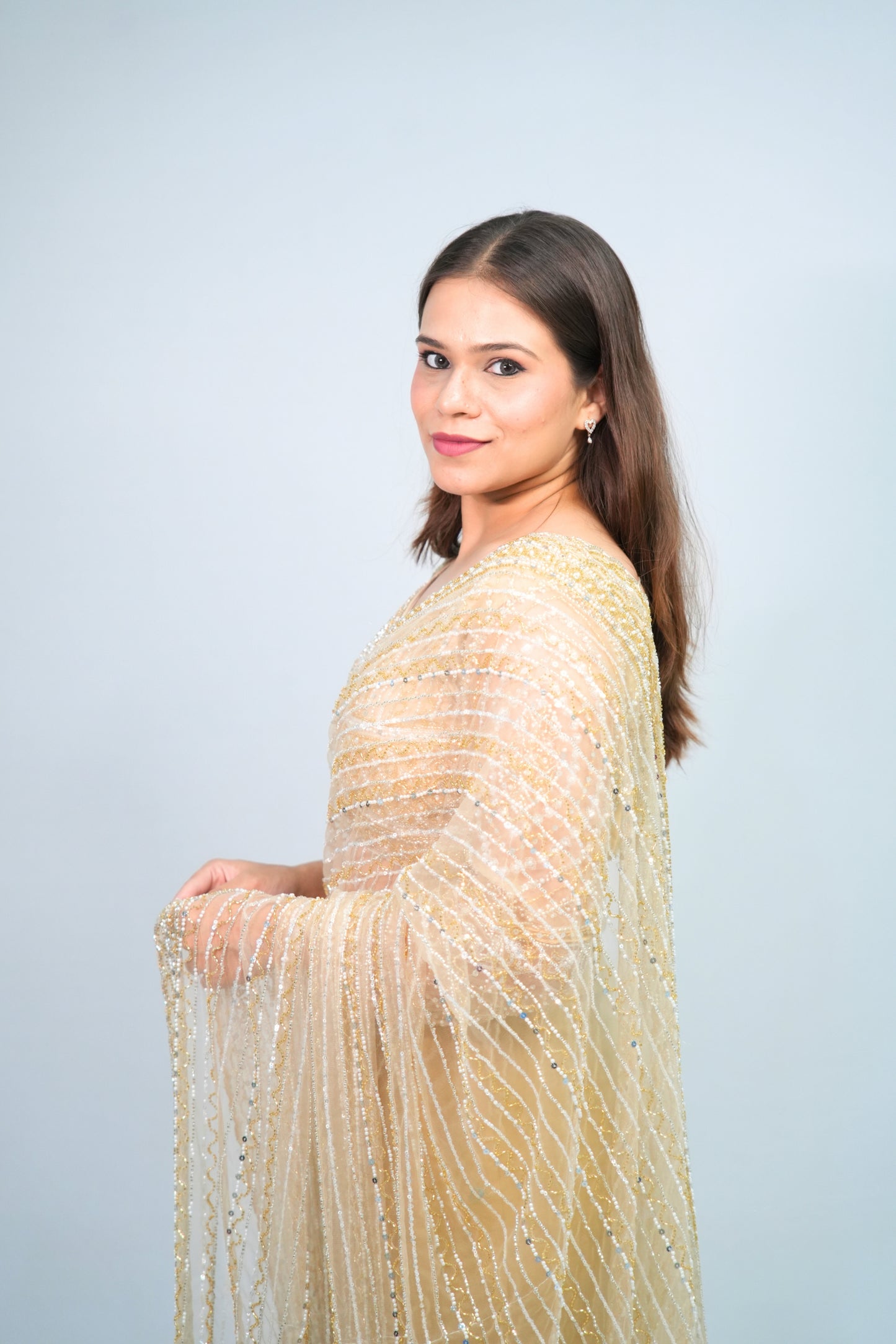 Designer Net Saree