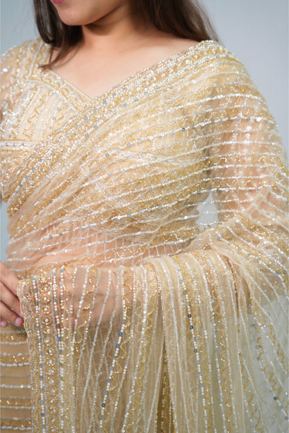 Designer Net Saree