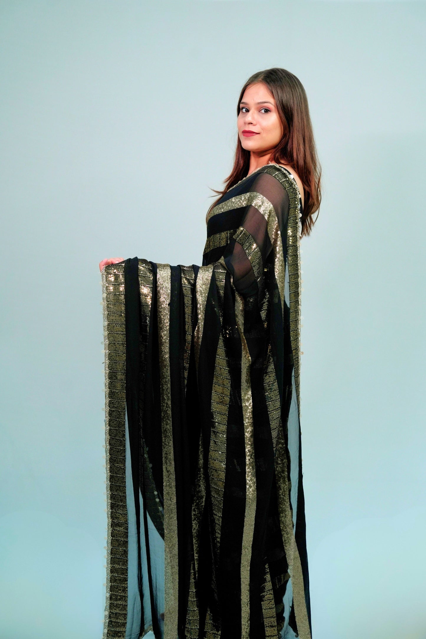 Georgette party wear sequnce