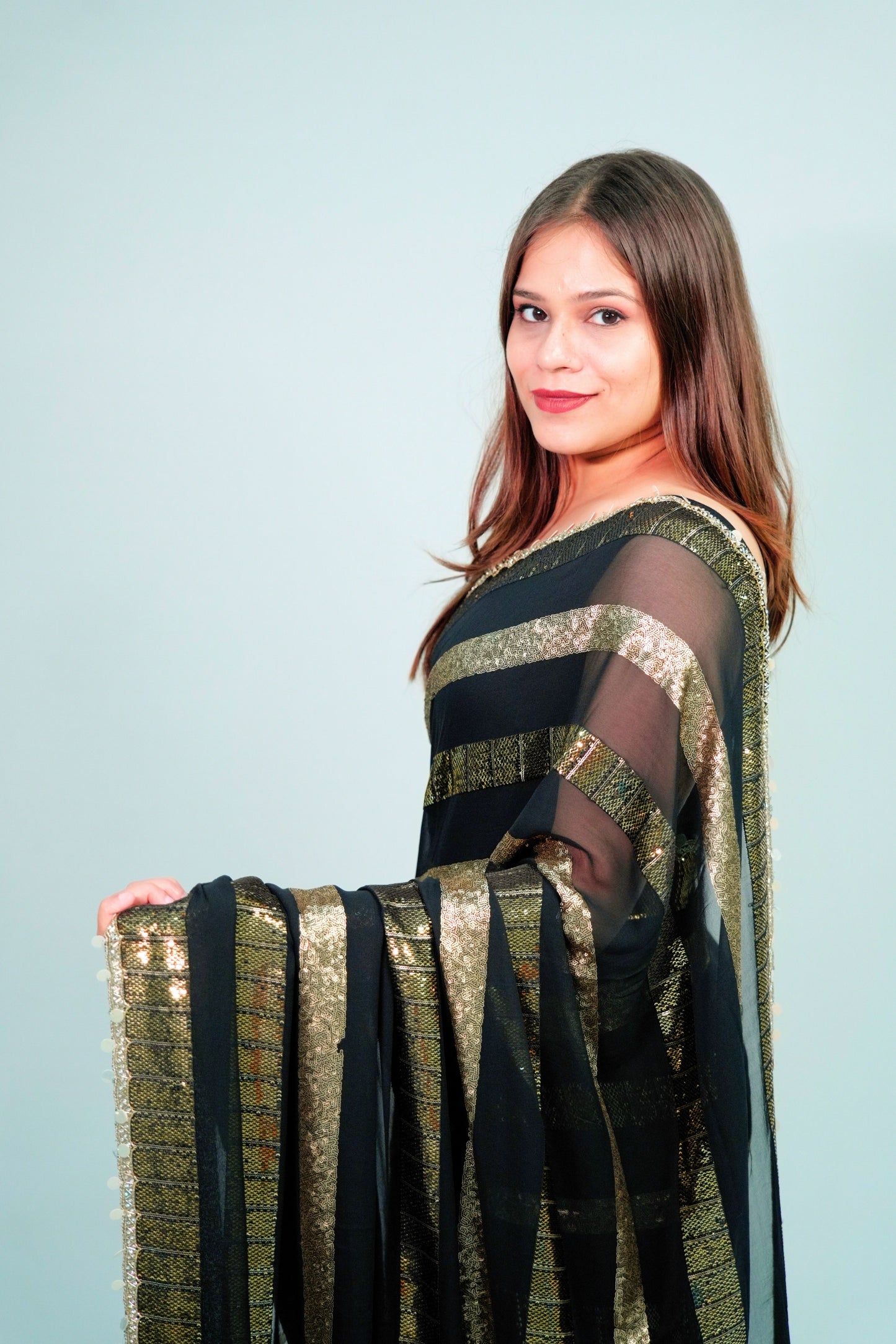Georgette party wear sequnce