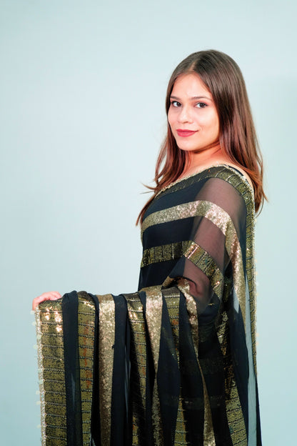 Georgette party wear sequnce
