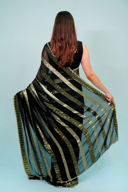 Georgette party wear sequnce