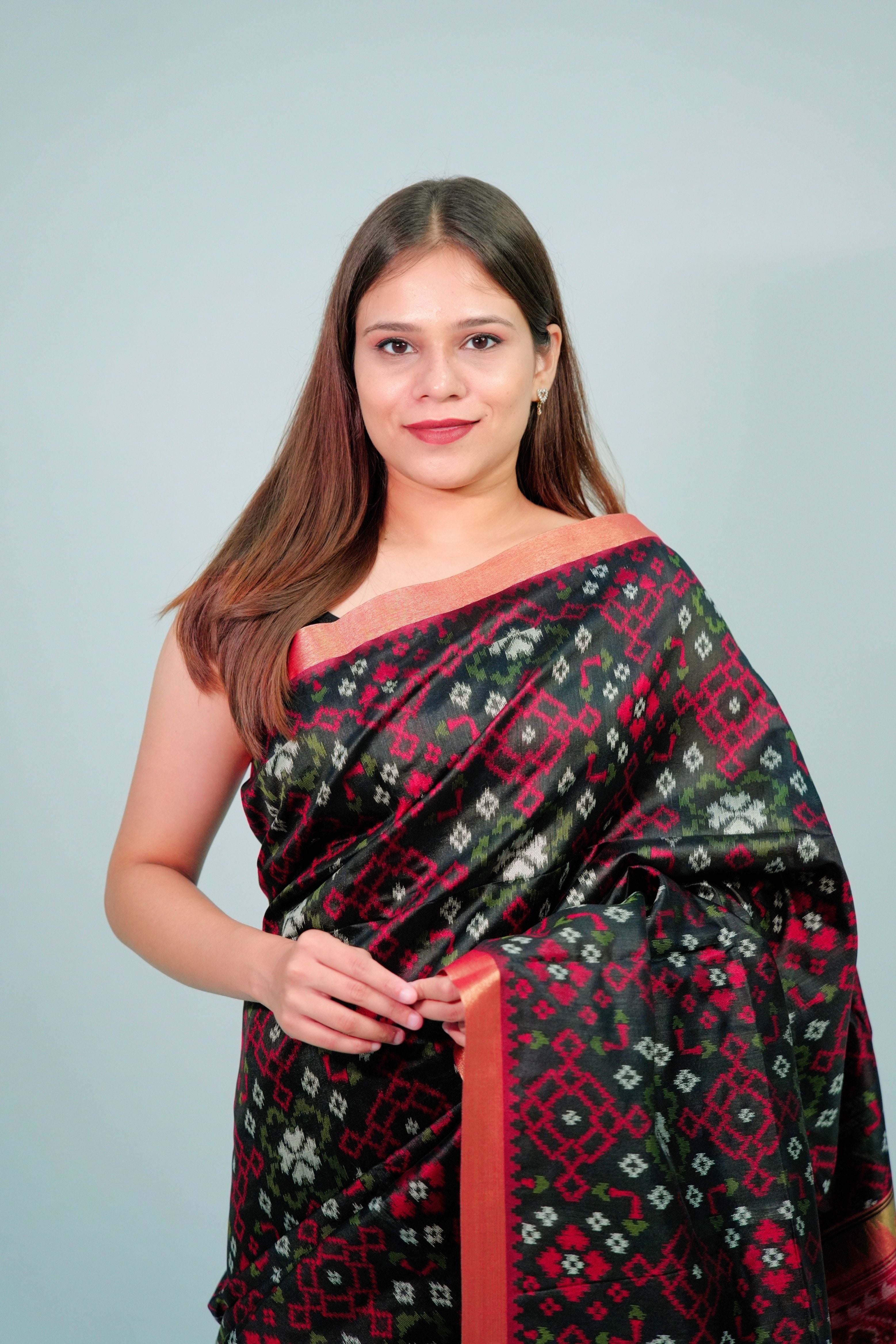 Cotton patola weaving saree