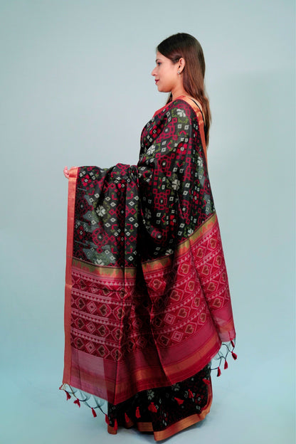 Cotton patola weaving saree