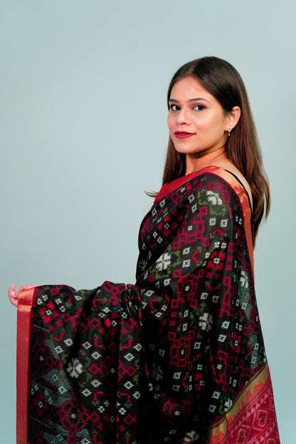 Cotton patola weaving saree