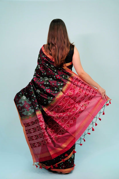 Cotton patola weaving saree