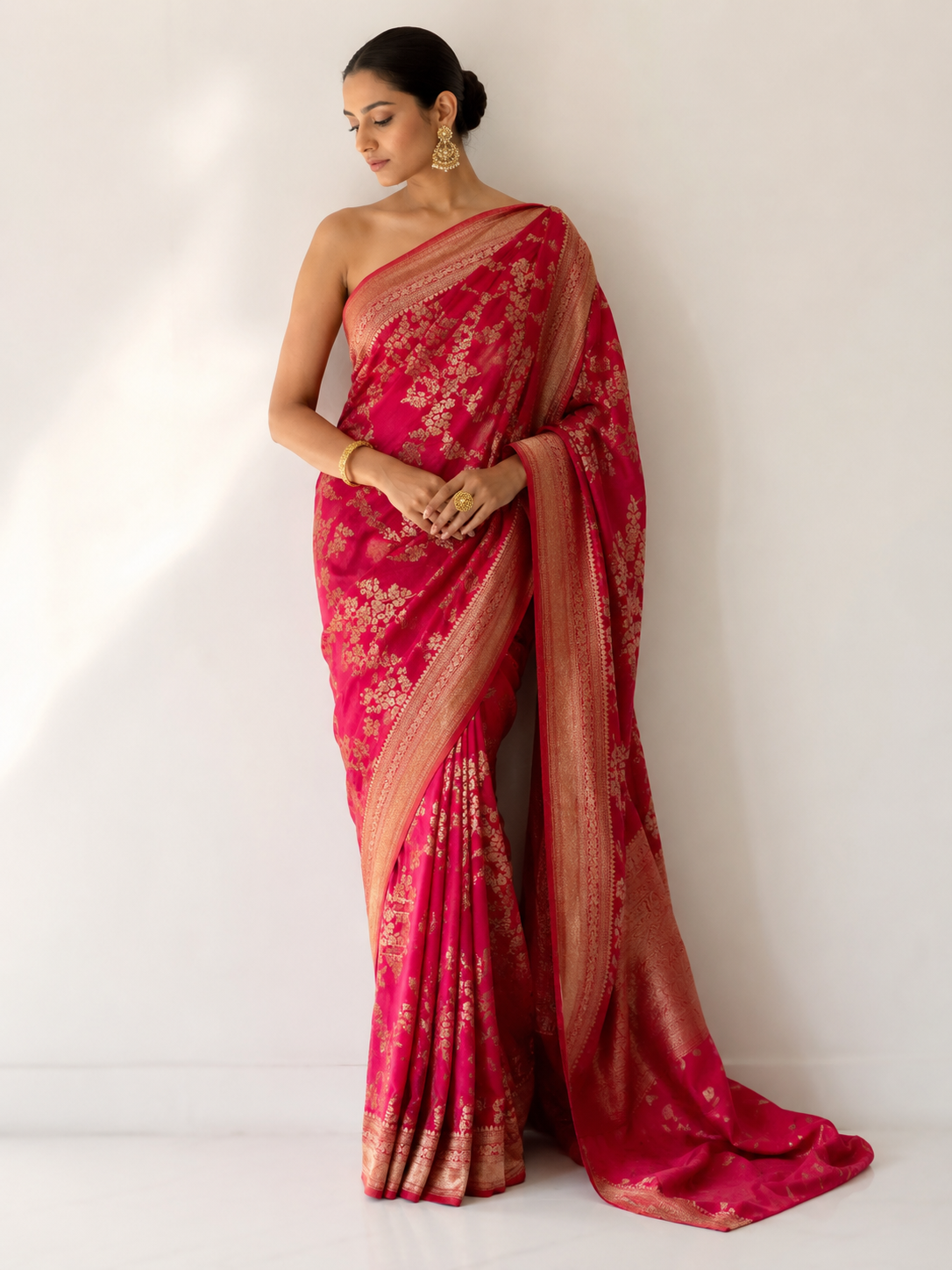 Chinon Crepe Saree