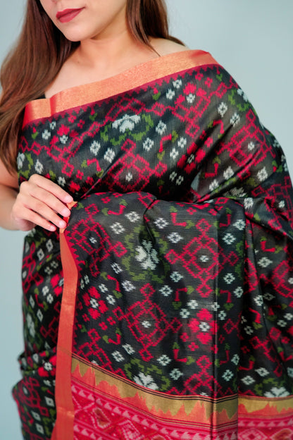 Cotton patola weaving saree