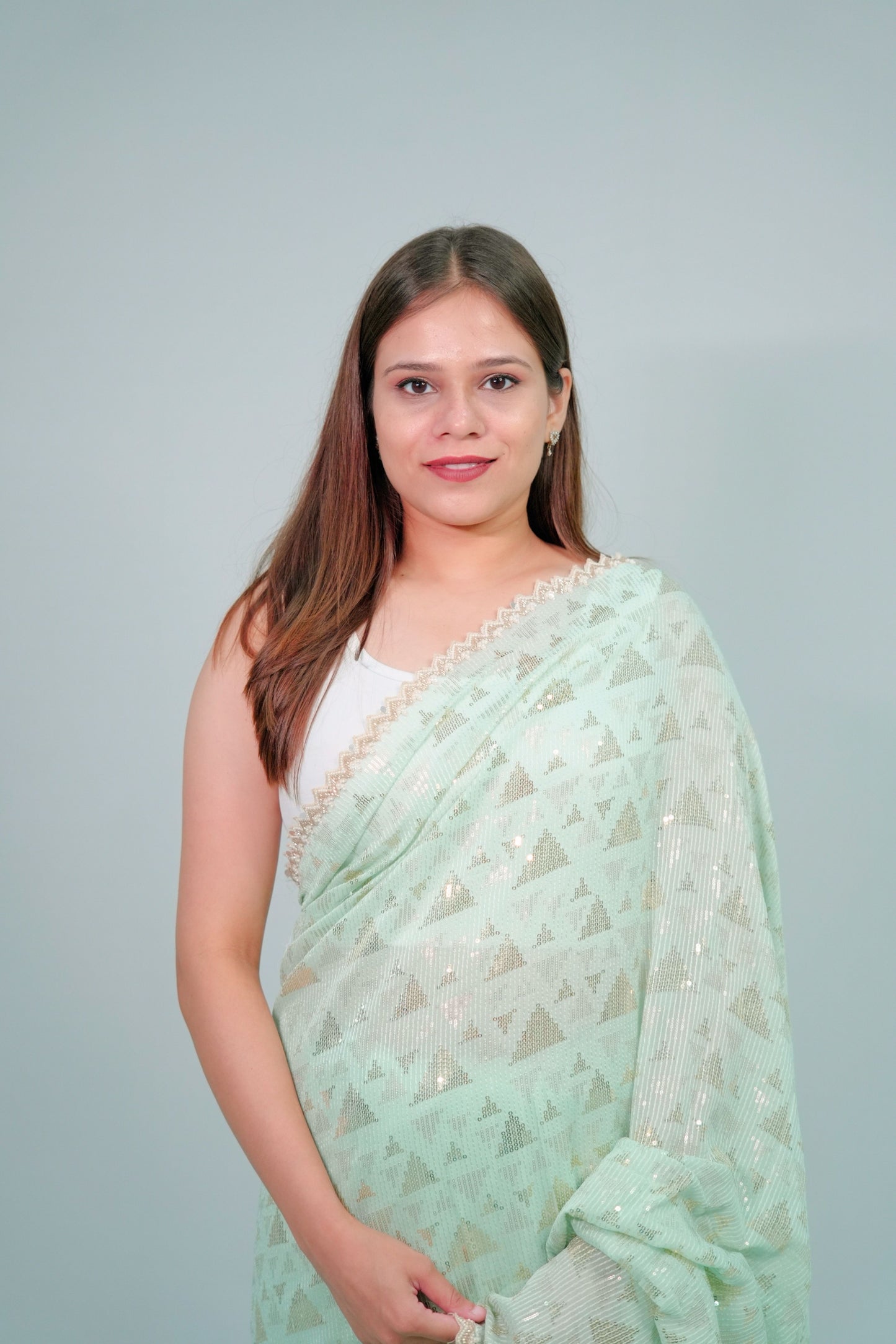 Designer georgette sequnce work saree