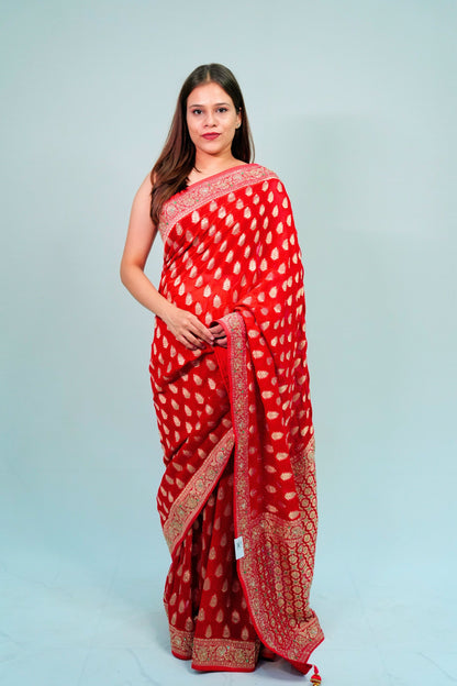 Khaddi georgette handwork