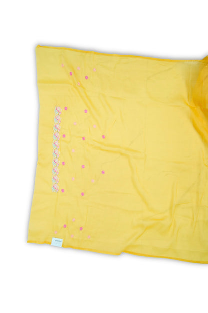 Crush tissue embroidery