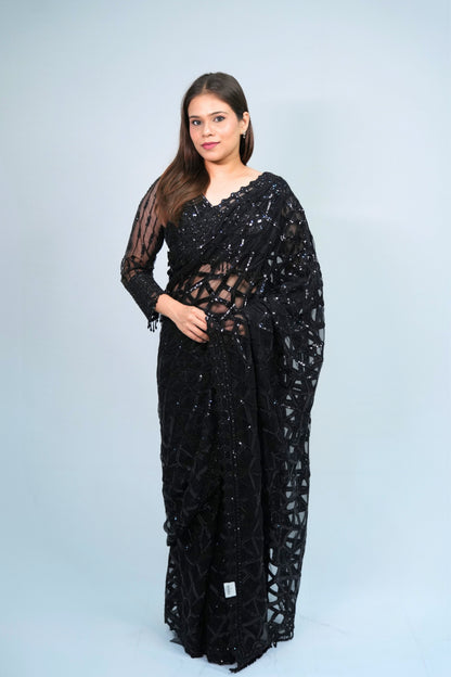Designer Net Saree