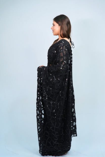 Designer Net Saree
