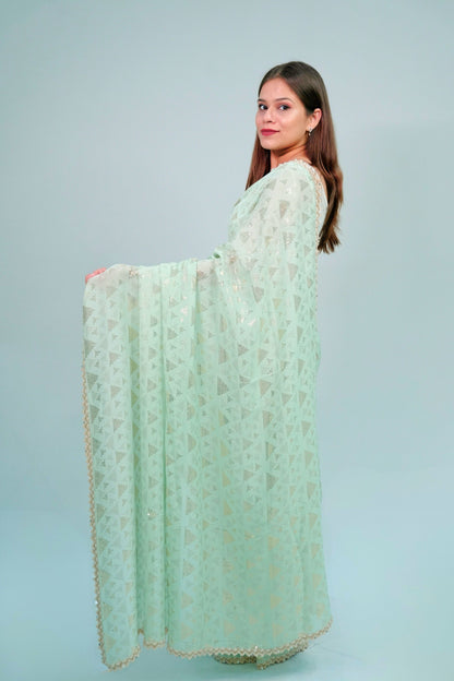 Designer georgette sequnce work saree
