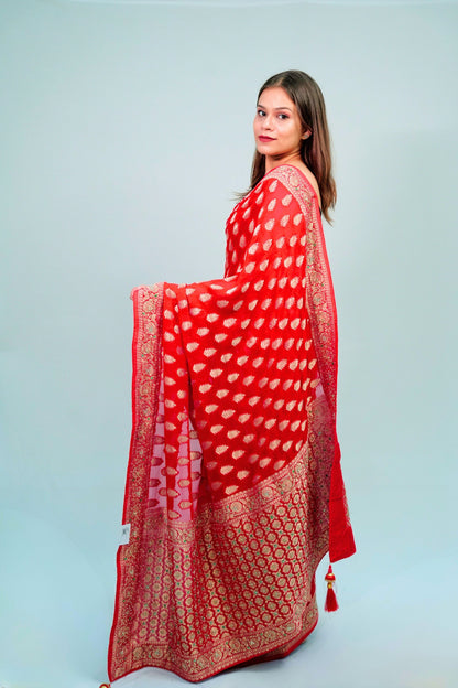 Khaddi georgette handwork