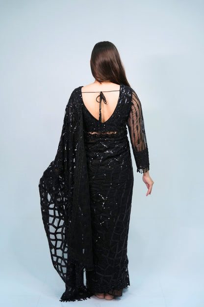 Designer Net Saree