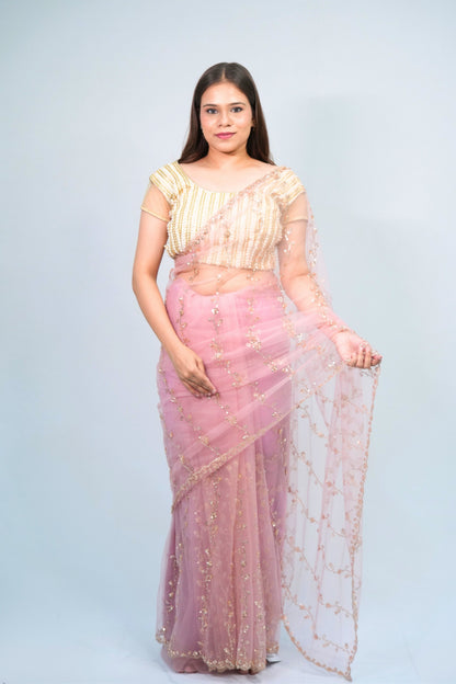 Designer Net Saree