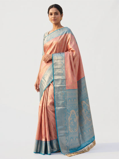 Contrast Kanjivaram Silk Saree
