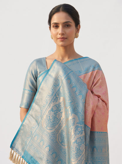 Contrast Kanjivaram Silk Saree